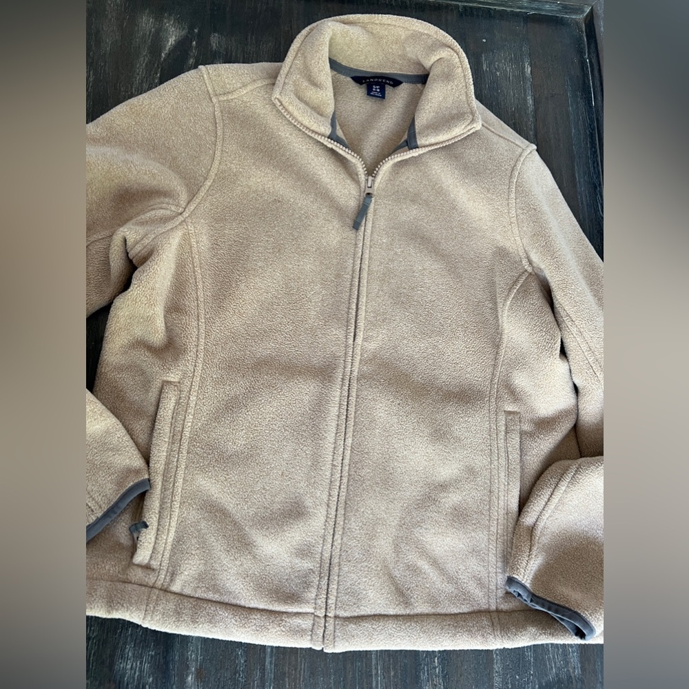 LANDS END POLAR TEK zip up jacket. Sz 6-8